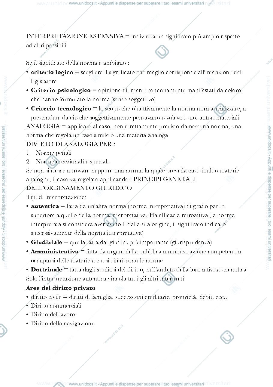 Anteprima pagina 2 — Appunti di diritto privato
