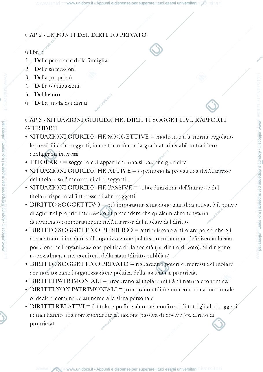 Anteprima pagina 3 — Appunti di diritto privato