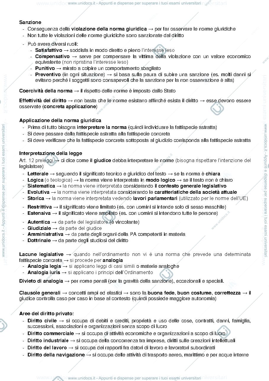 Anteprima pagina 2 — Diritto privato 