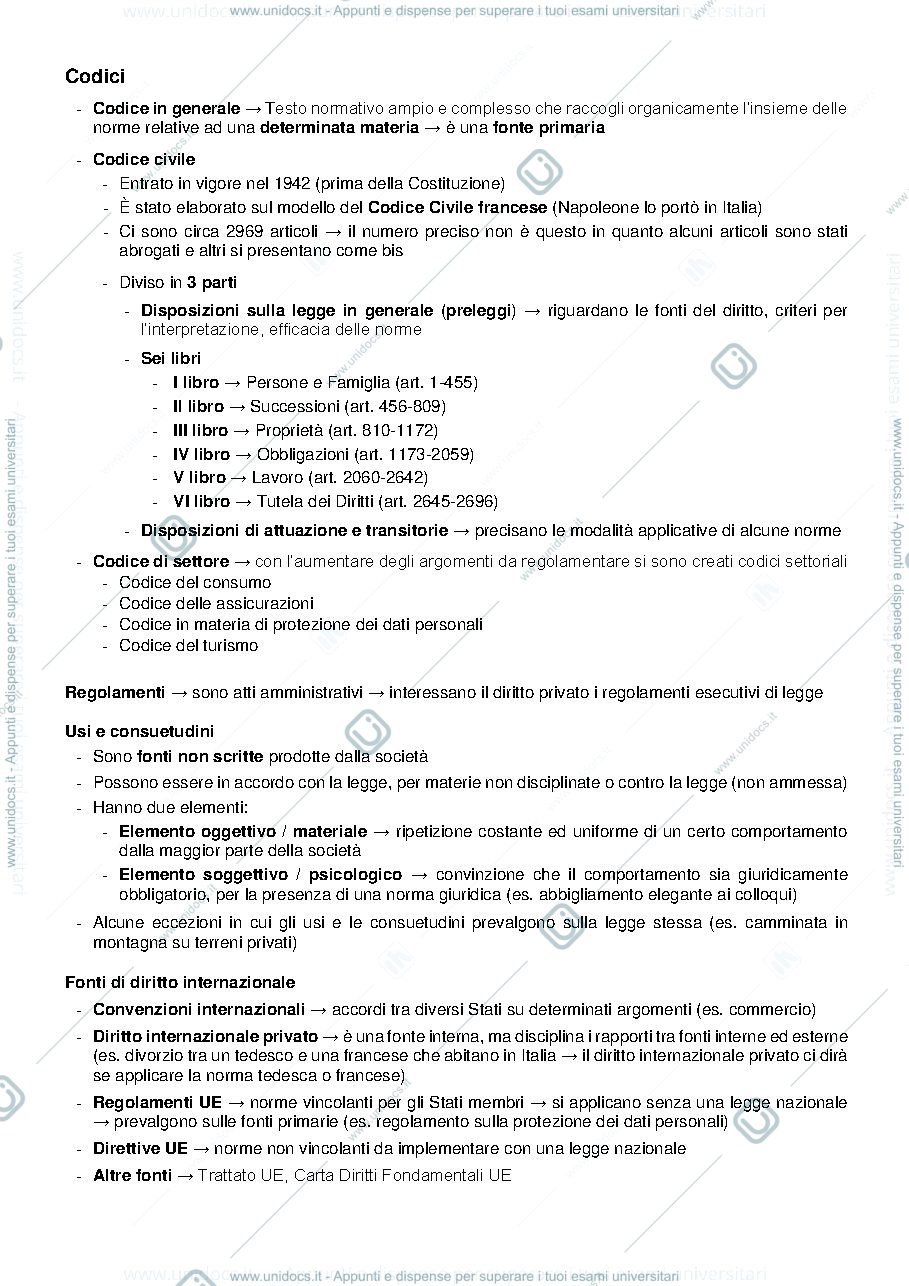Anteprima pagina 4 — Diritto privato 