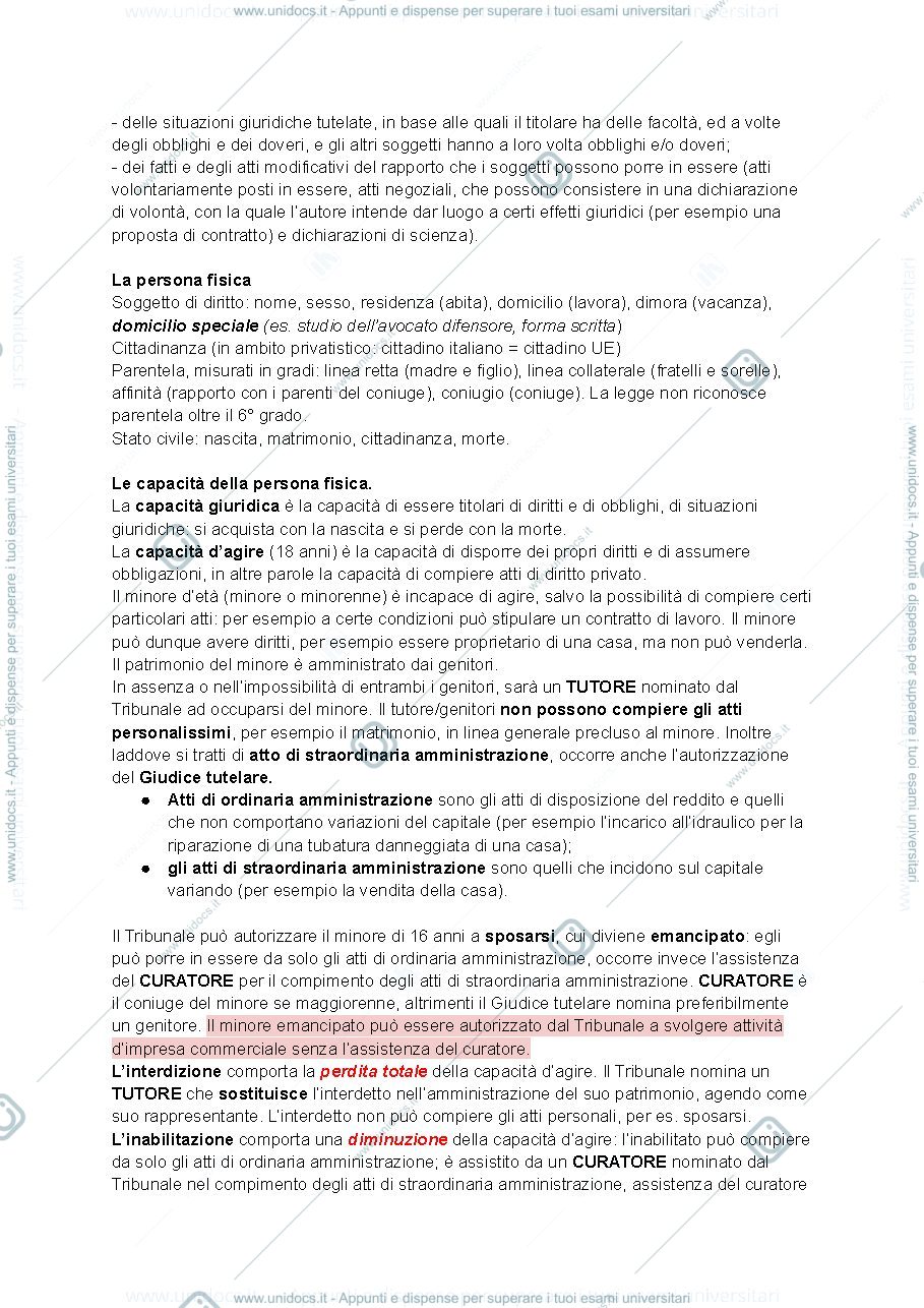 Anteprima pagina 4 — Riassunto diritto privato