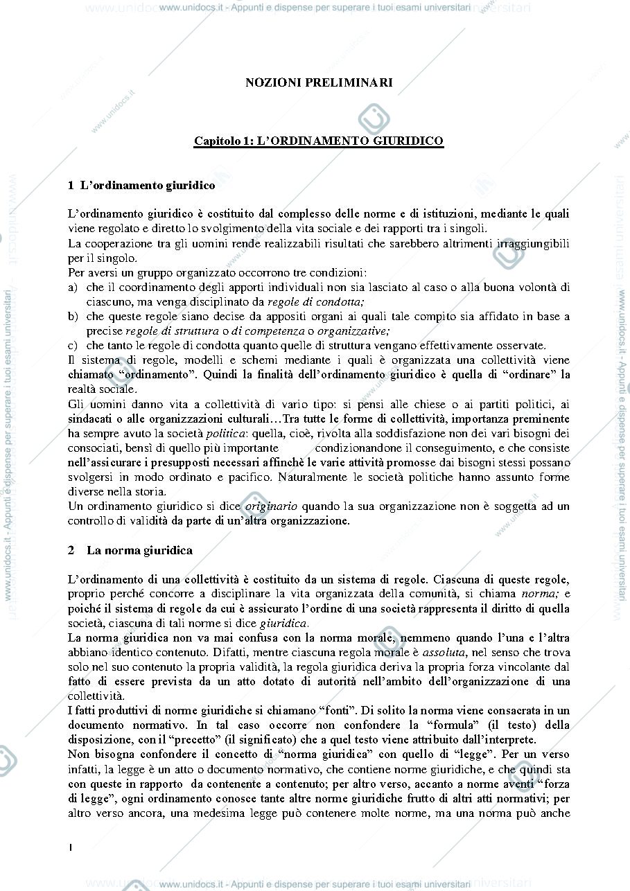 Anteprima pagina 1 — Torrente Diritto privato