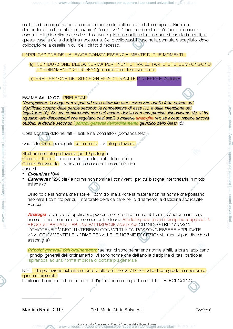 Anteprima pagina 3 — diritto privato 