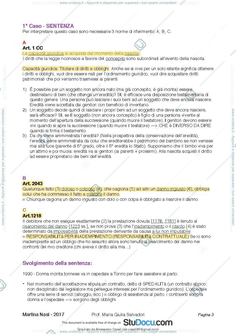 Anteprima pagina 4 — diritto privato 