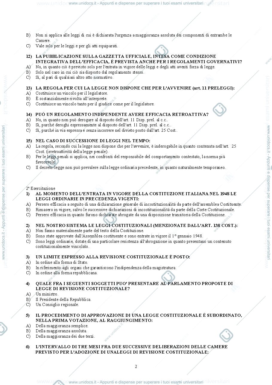 Anteprima pagina 2 — Esercizi Diritto Privato