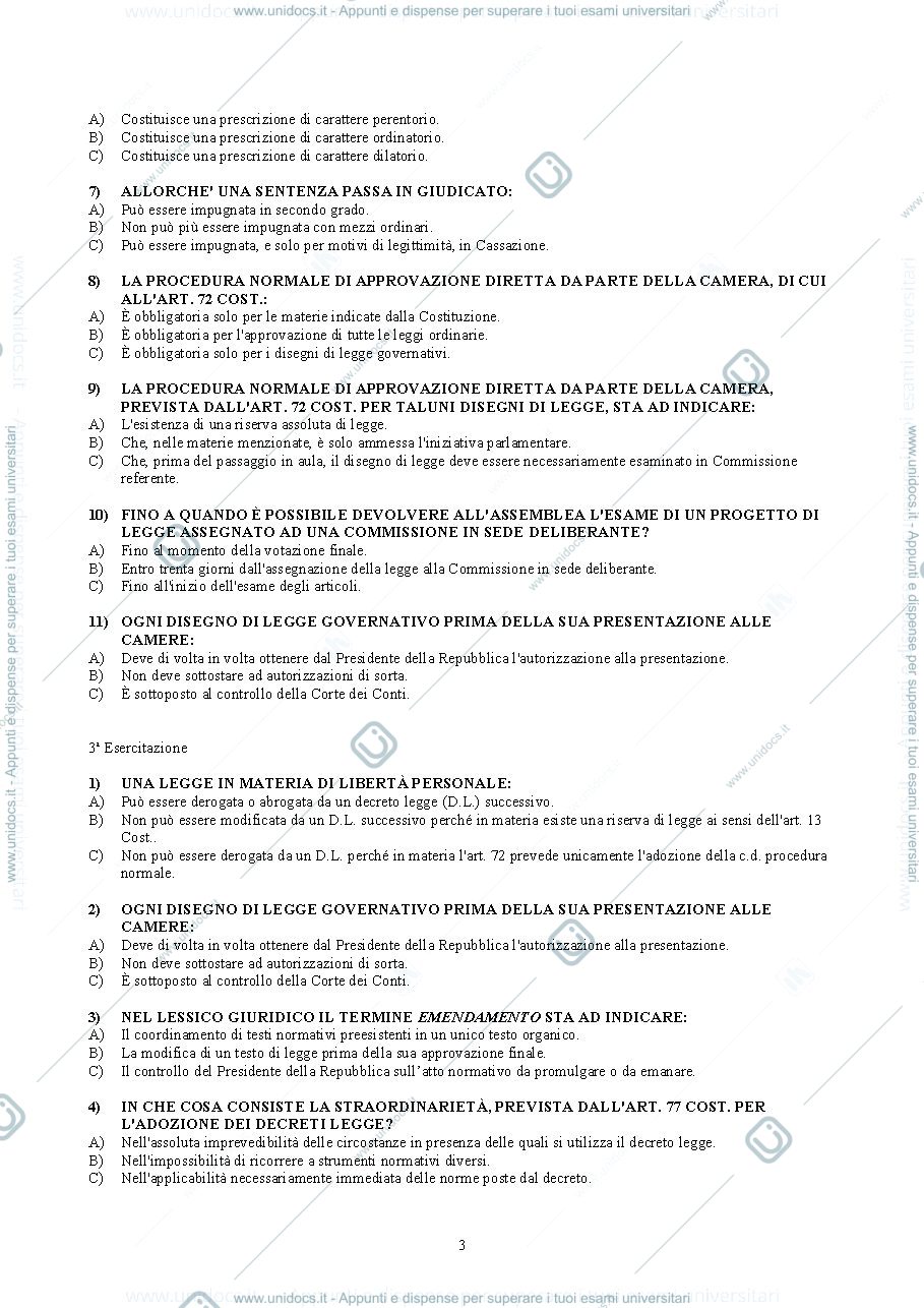 Anteprima pagina 3 — Esercizi Diritto Privato
