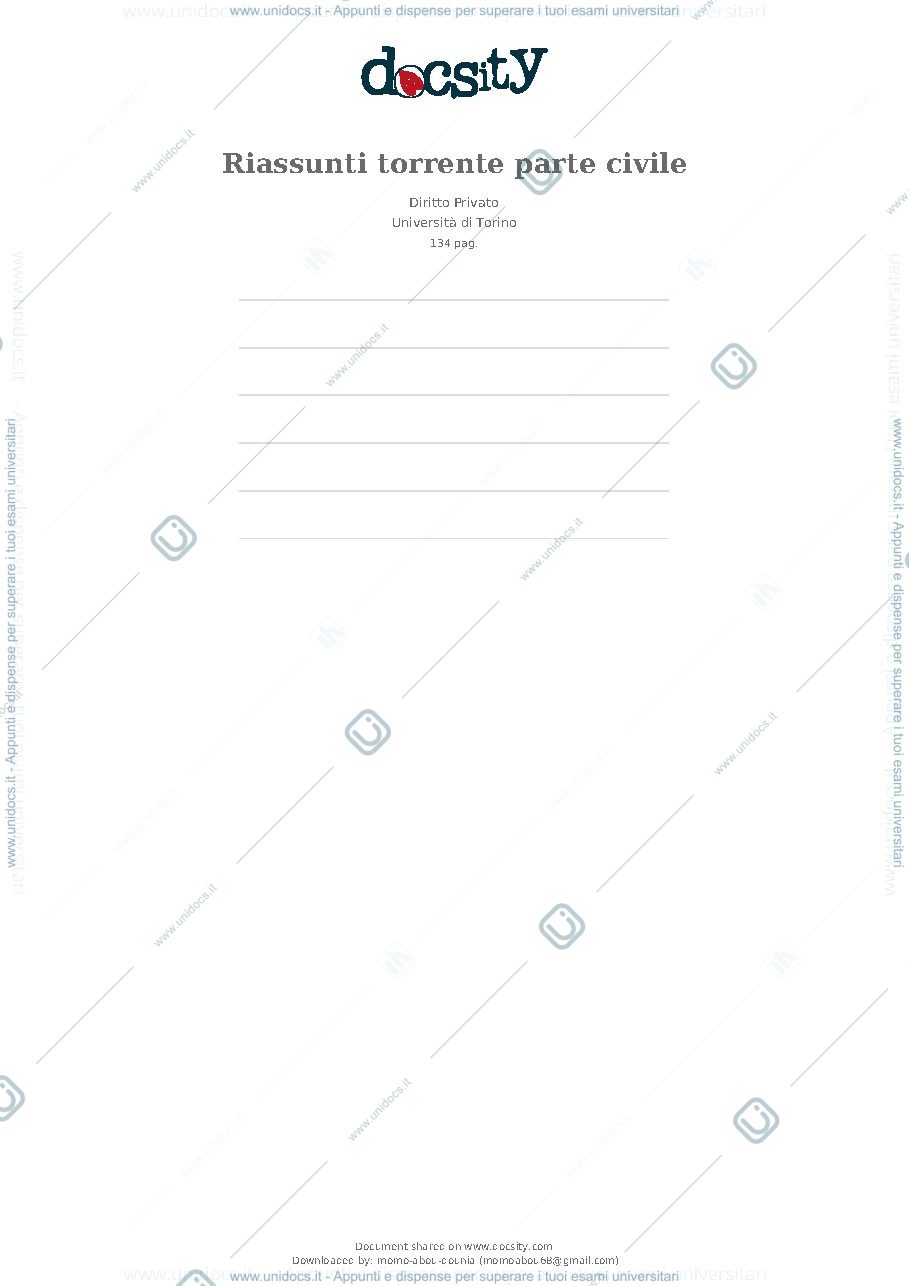 Anteprima pagina 1 — Diritto Privato