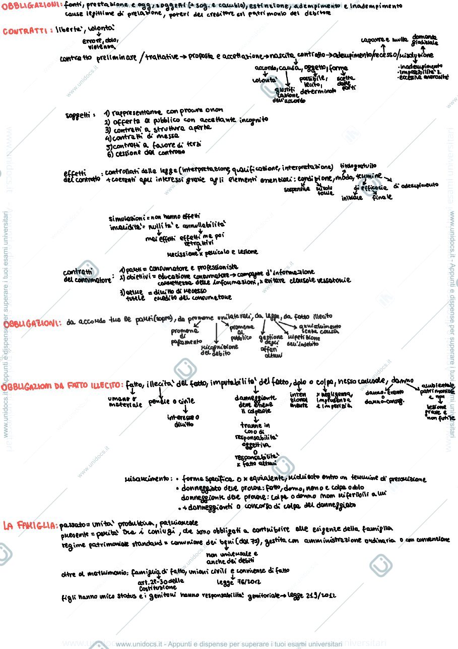 Anteprima pagina 1 — Schema diritto privato