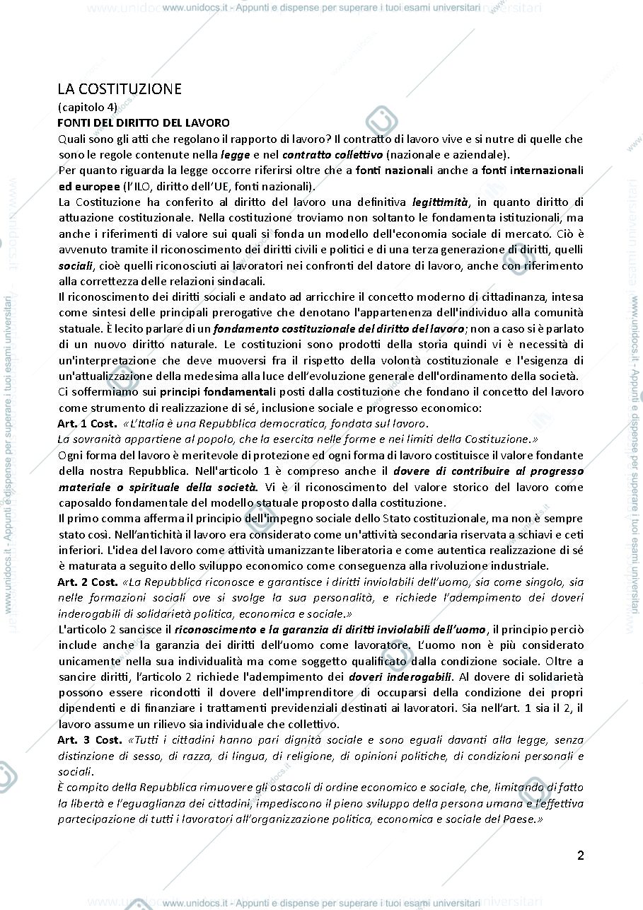 Anteprima pagina 2 — diritto del lavoro