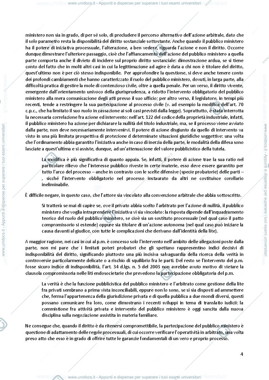 Anteprima pagina 4 — Diritti dell'arbitrato