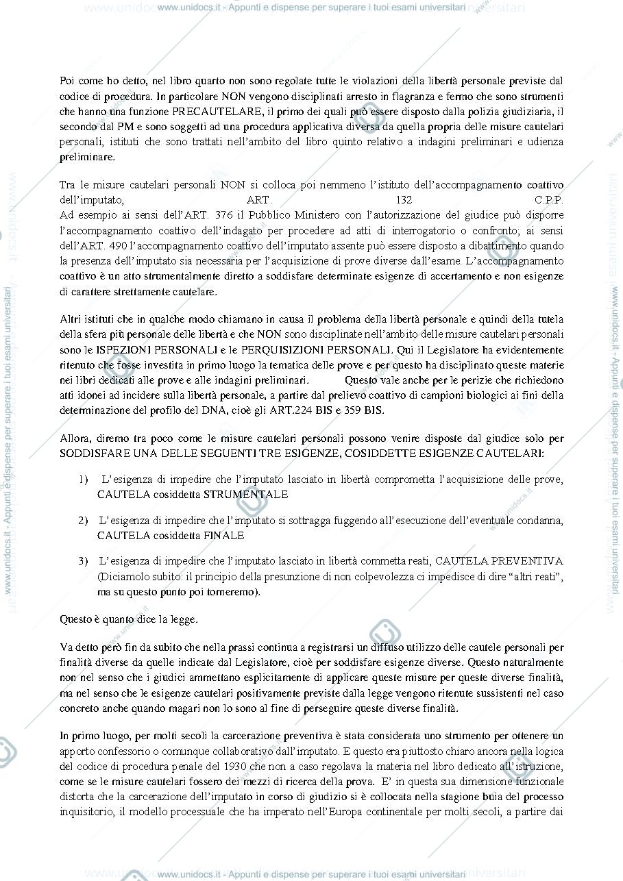 Anteprima pagina 2 — Diritto processuale penale II - Caprioli D-K