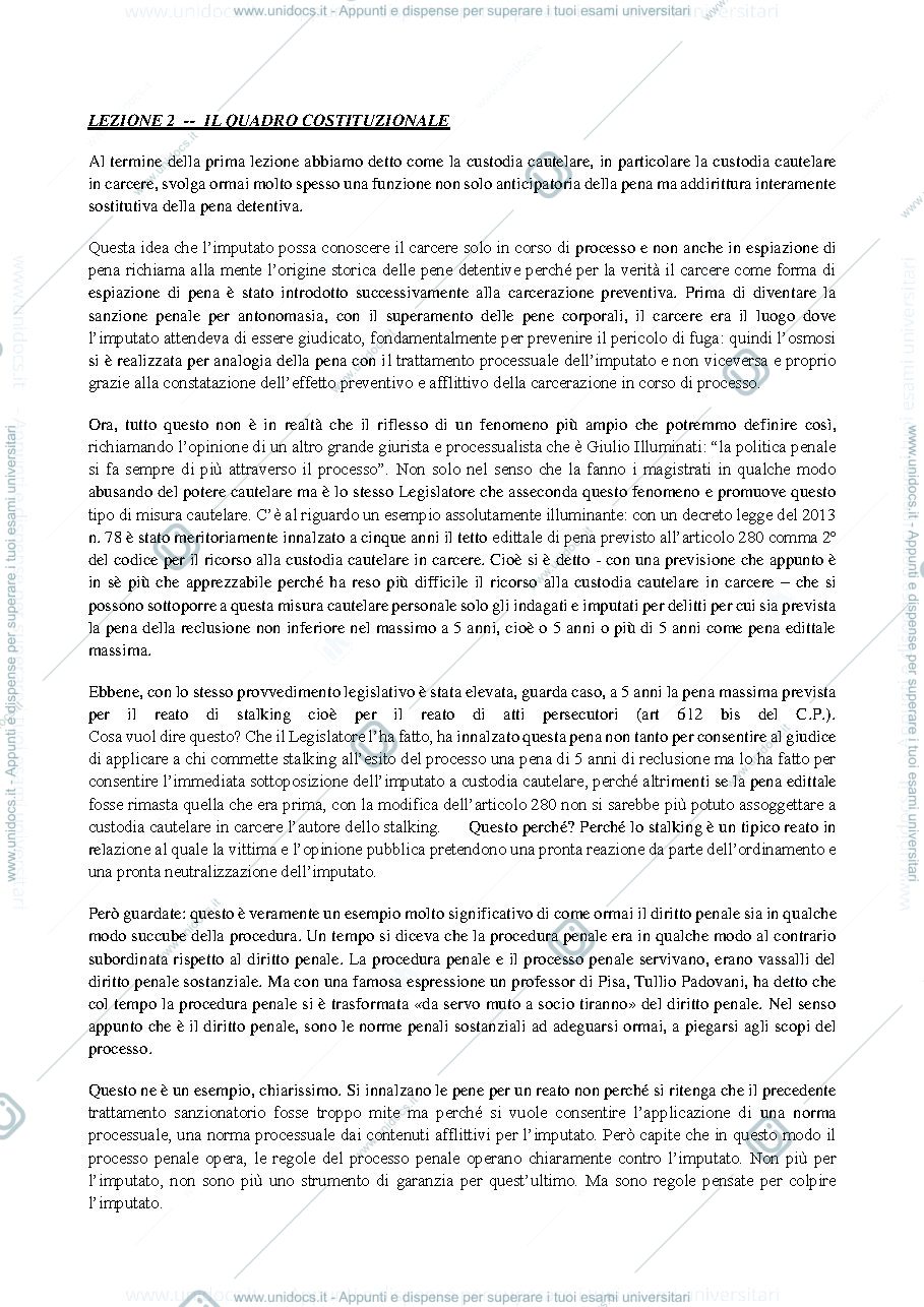 Anteprima pagina 5 — Diritto processuale penale II - Caprioli D-K