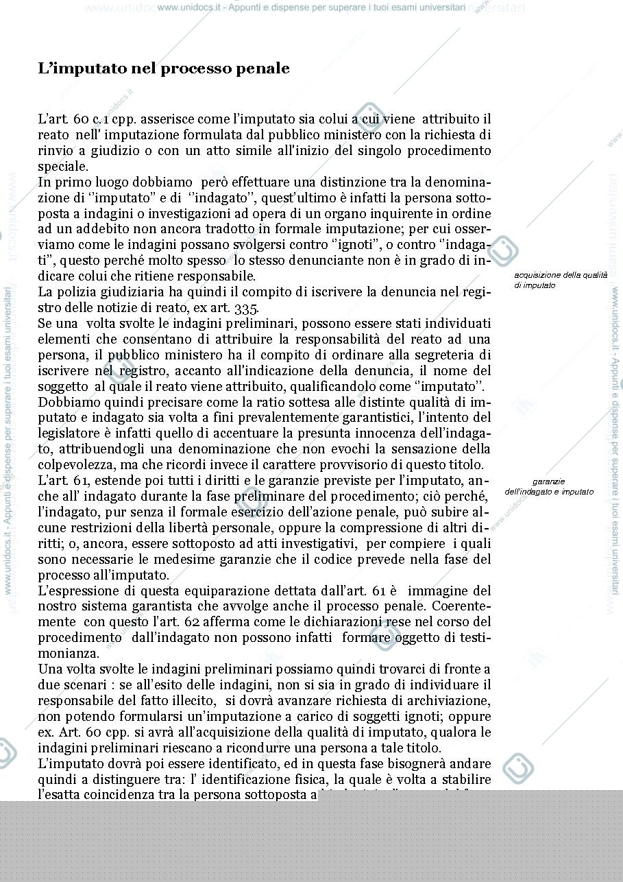 Anteprima pagina 1 — L’imputato nel procedimento 
