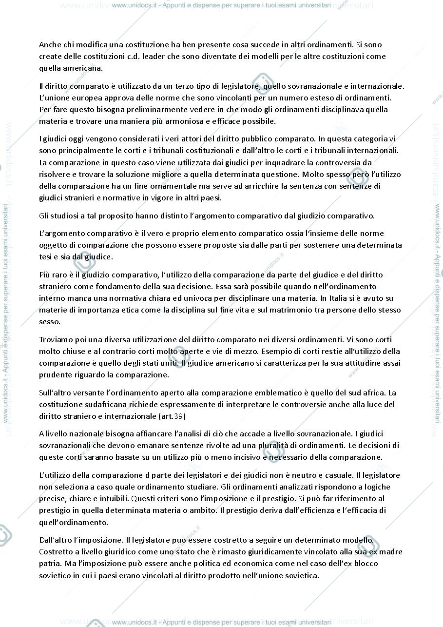 Anteprima pagina 2 — appunti diritto pubblico comparato