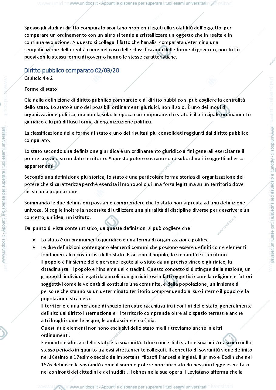 Anteprima pagina 5 — appunti diritto pubblico comparato
