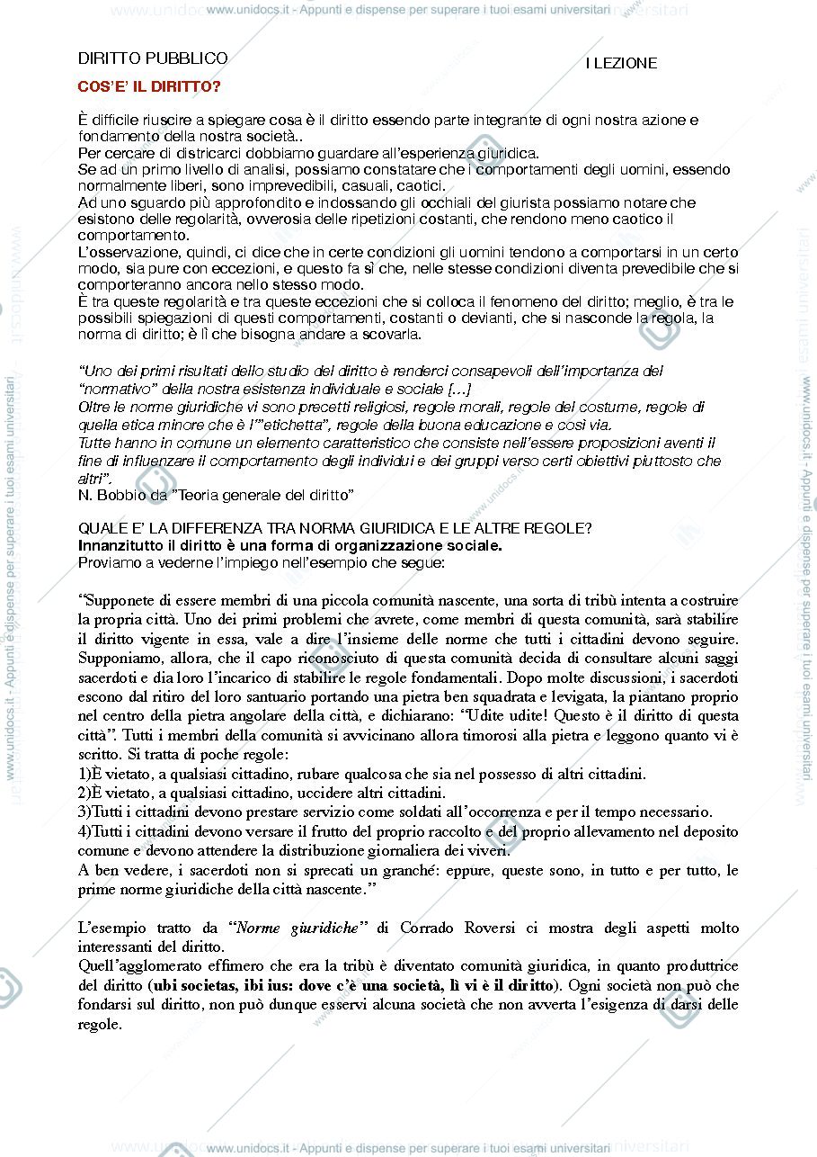 Anteprima pagina 1 — diritto pubblico