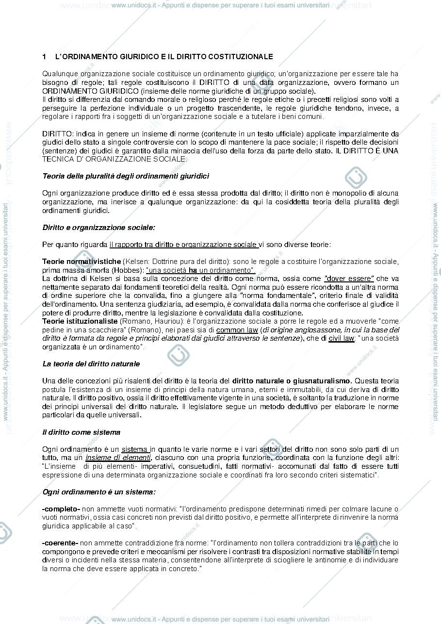 Anteprima pagina 1 — diritto pubblico 