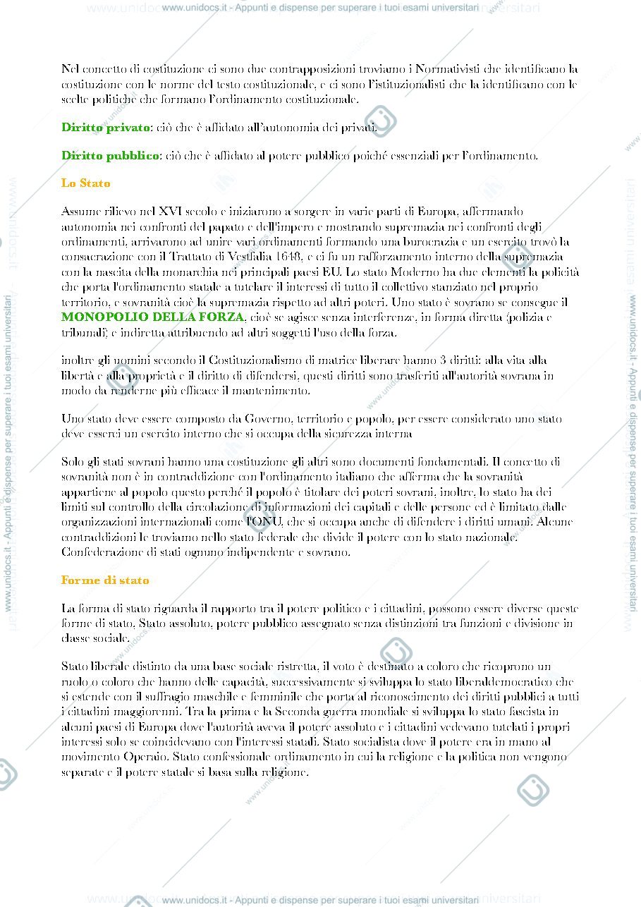 Anteprima pagina 2 — Appunti Diritto pubblico