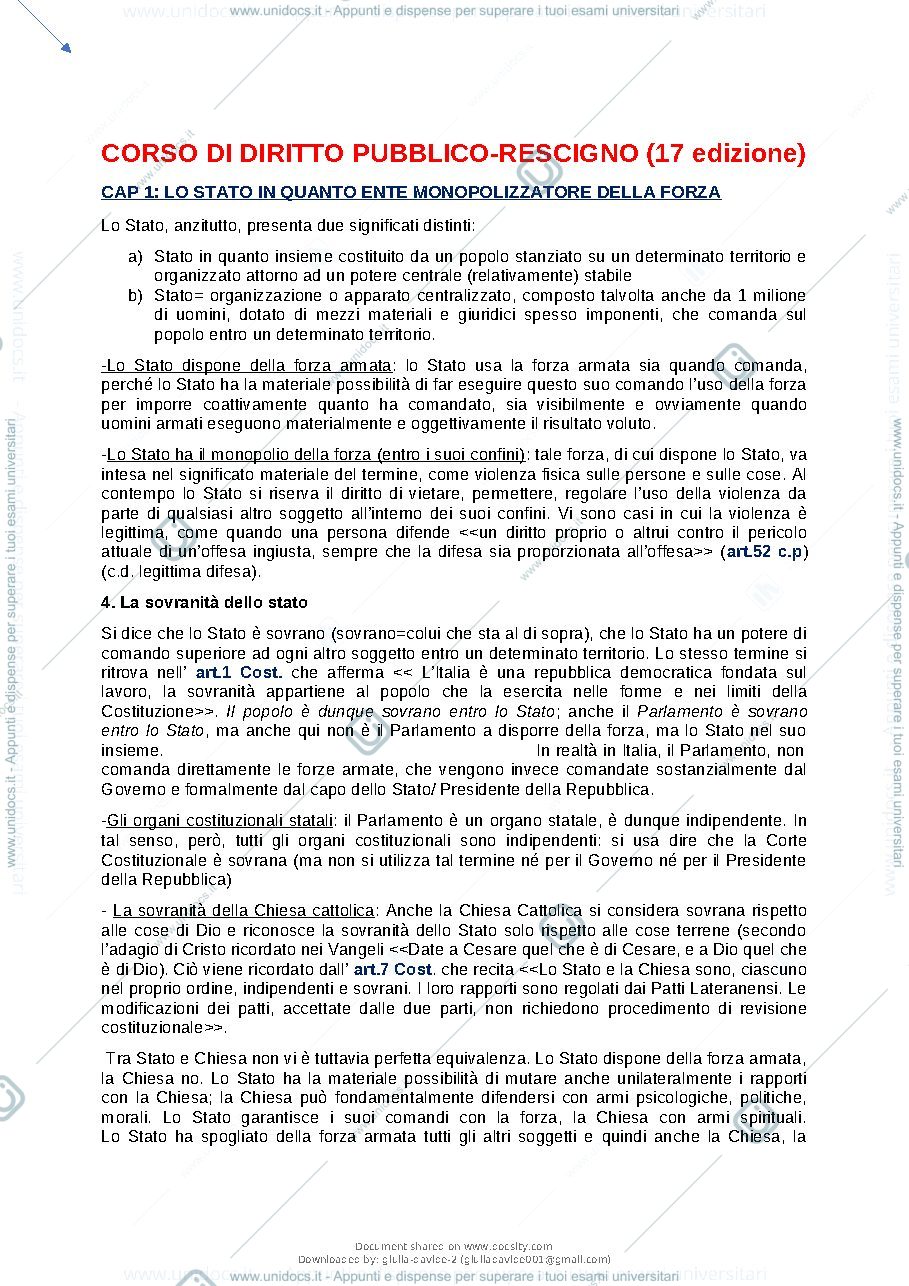 Anteprima pagina 2 — Diritto pubblico completo
