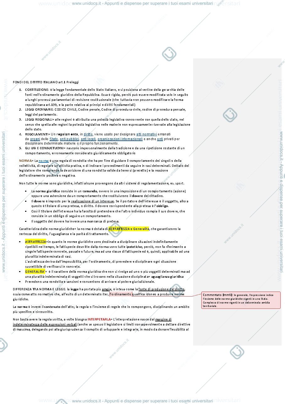 Anteprima pagina 2 — appunti di diritto privato