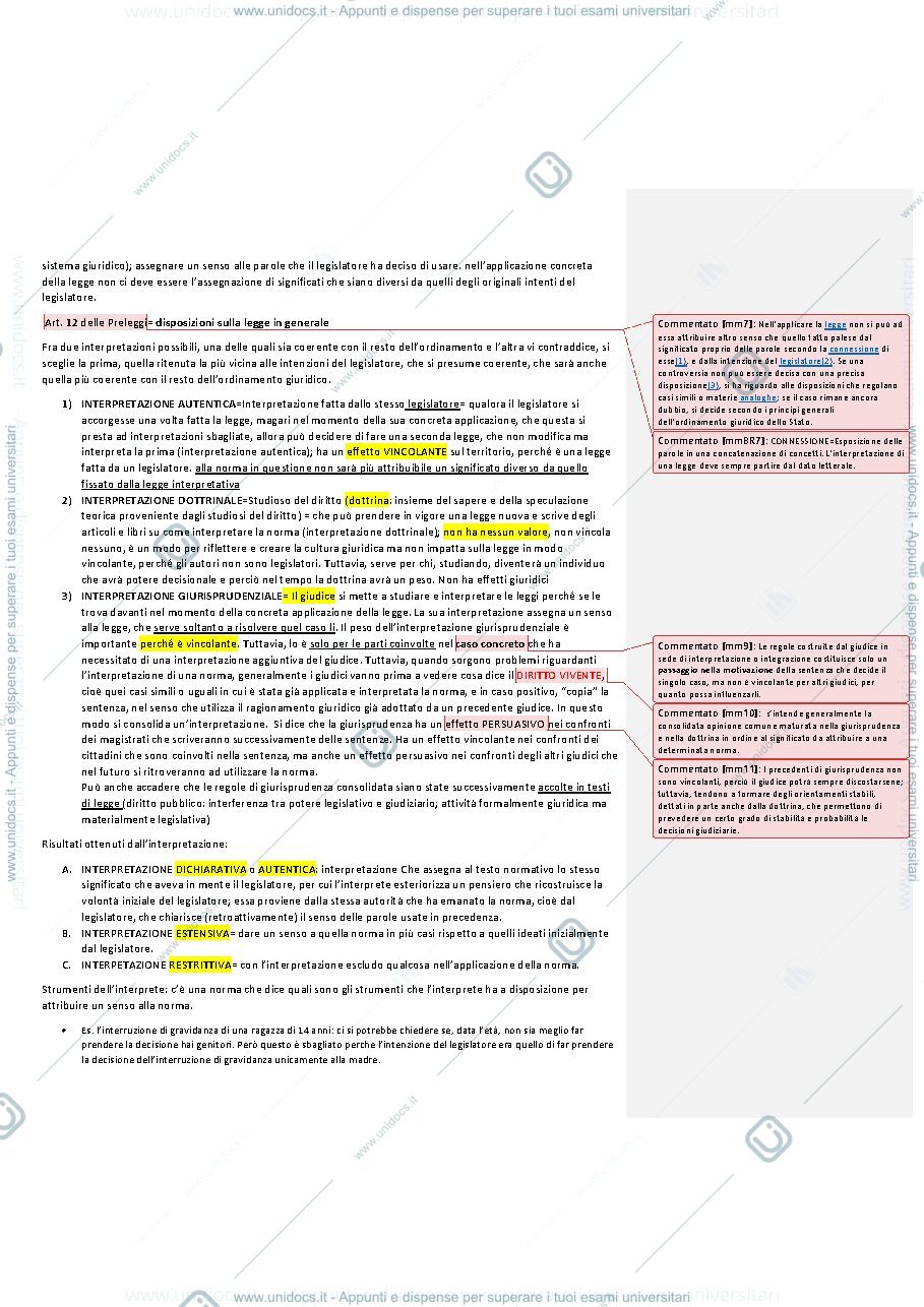 Anteprima pagina 3 — appunti di diritto privato