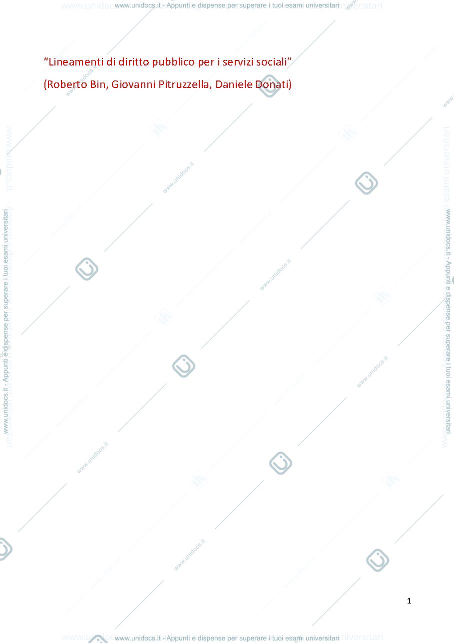 Anteprima pagina 1 — Lineamenti di diritto pubblico
