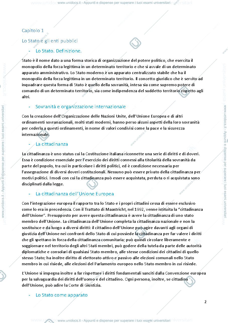 Anteprima pagina 2 — Lineamenti di diritto pubblico