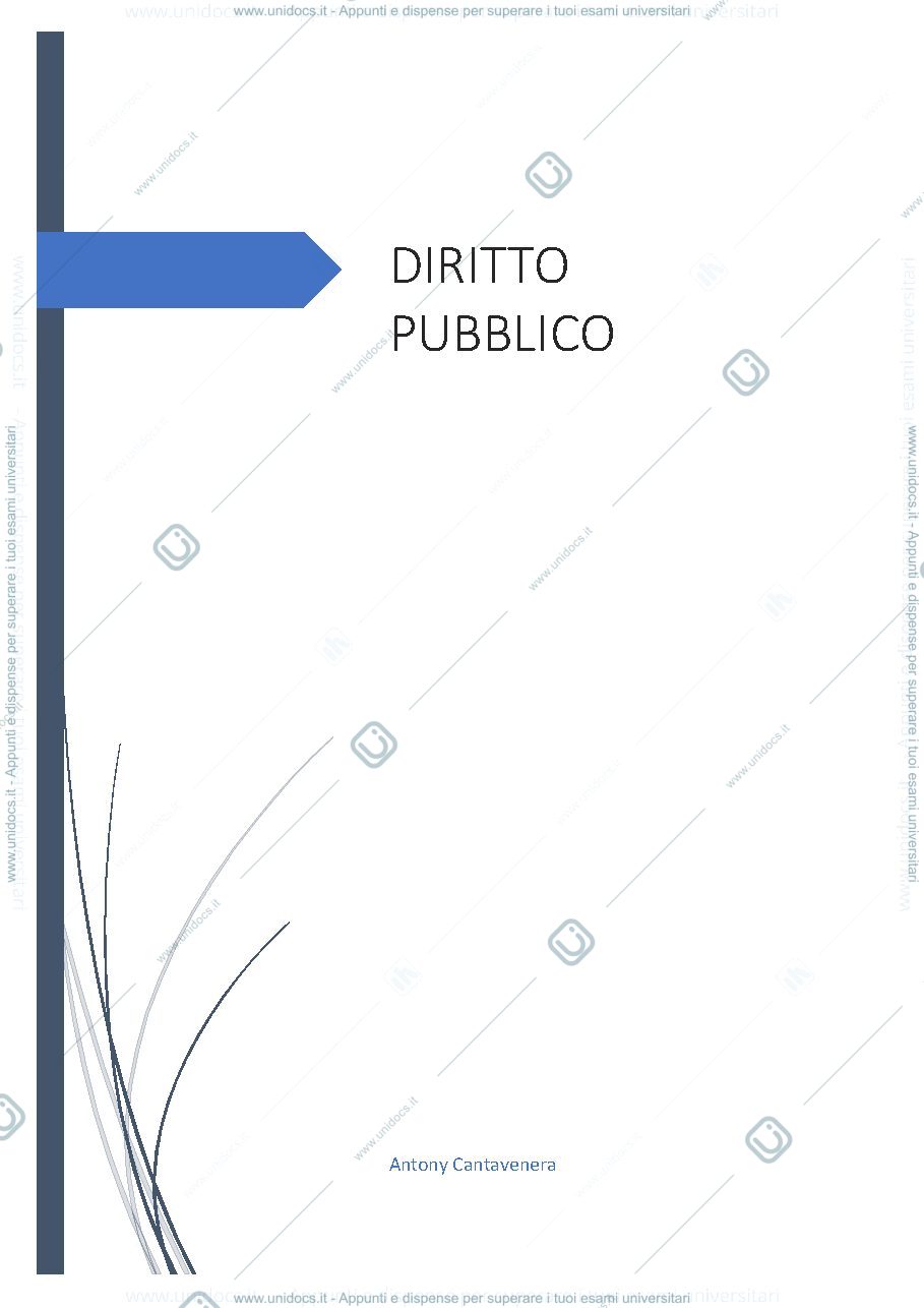 Anteprima pagina 1 — Diritto pubblico