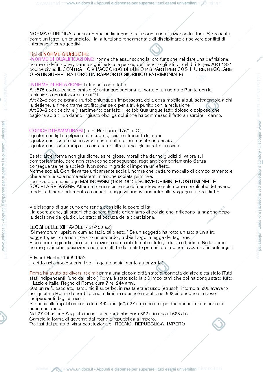 Anteprima pagina 2 — appunti  diritto romano