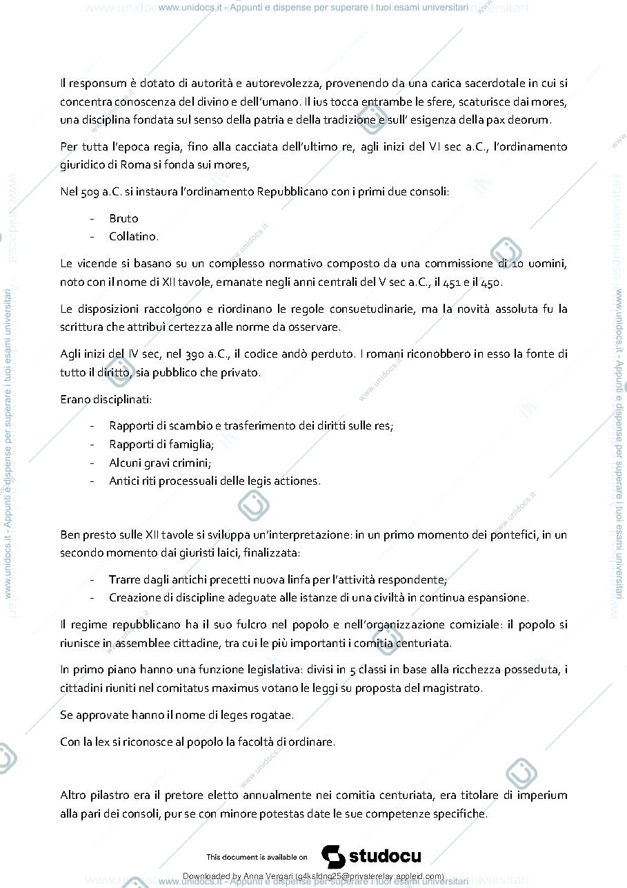Anteprima pagina 4 — DIRITTO PRIVATO ROMANO