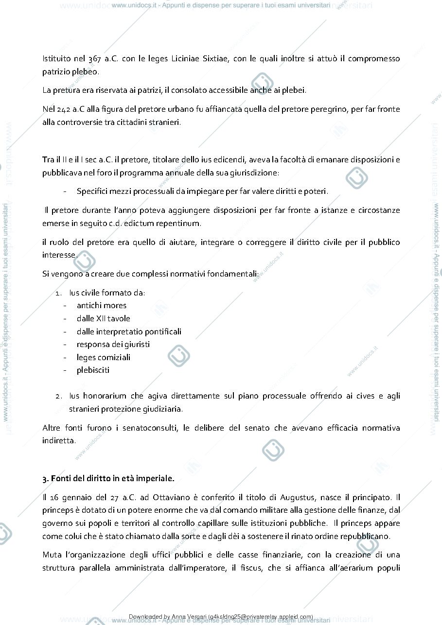 Anteprima pagina 5 — DIRITTO PRIVATO ROMANO