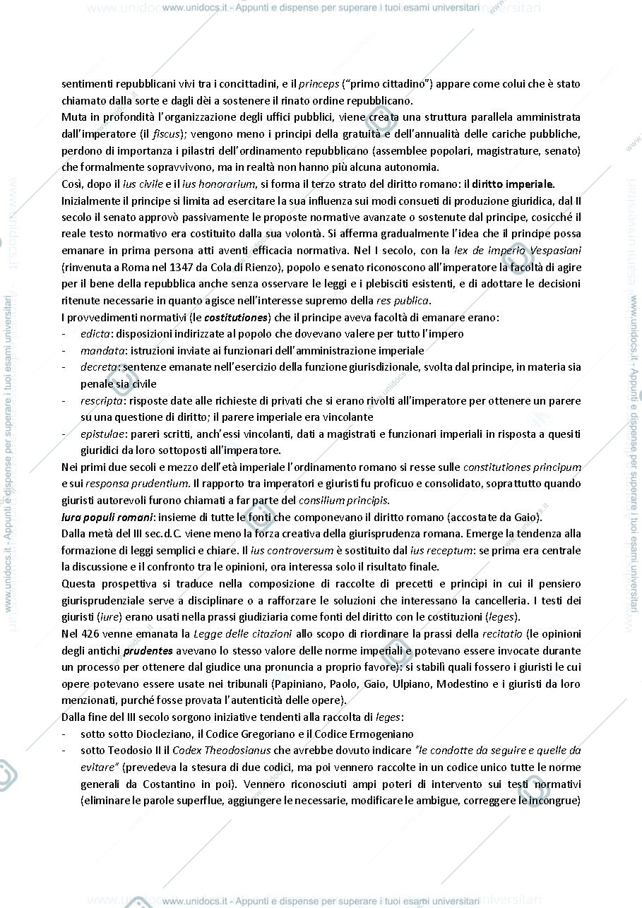 Anteprima pagina 3 — Diritto romano