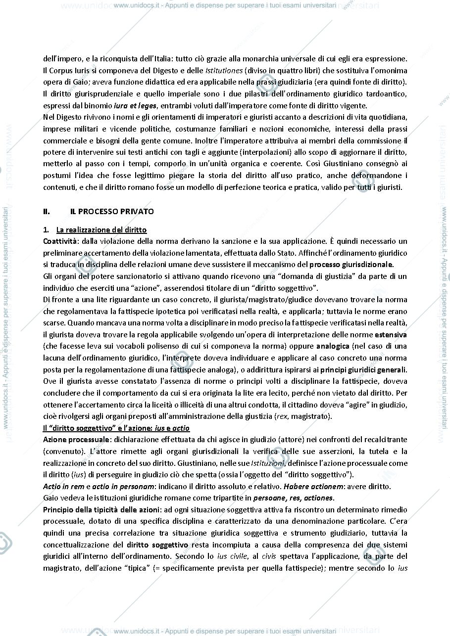 Anteprima pagina 5 — Diritto romano