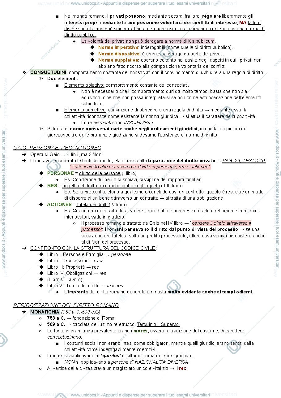 Anteprima pagina 3 — ISTITUZIONE DI DIRITTO ROMANO 