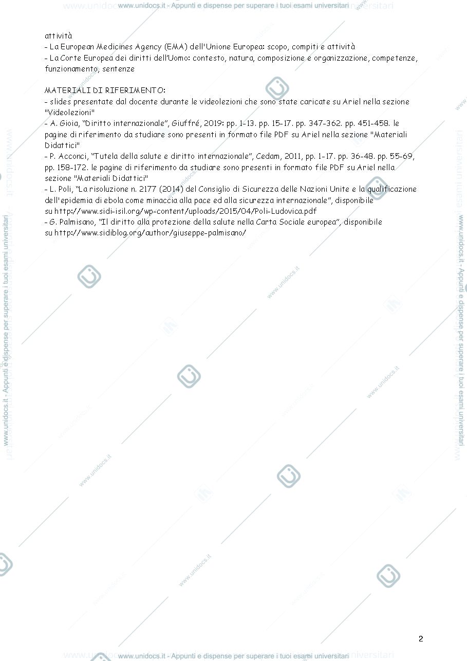 Anteprima pagina 2 — diritto internazionale bracchi