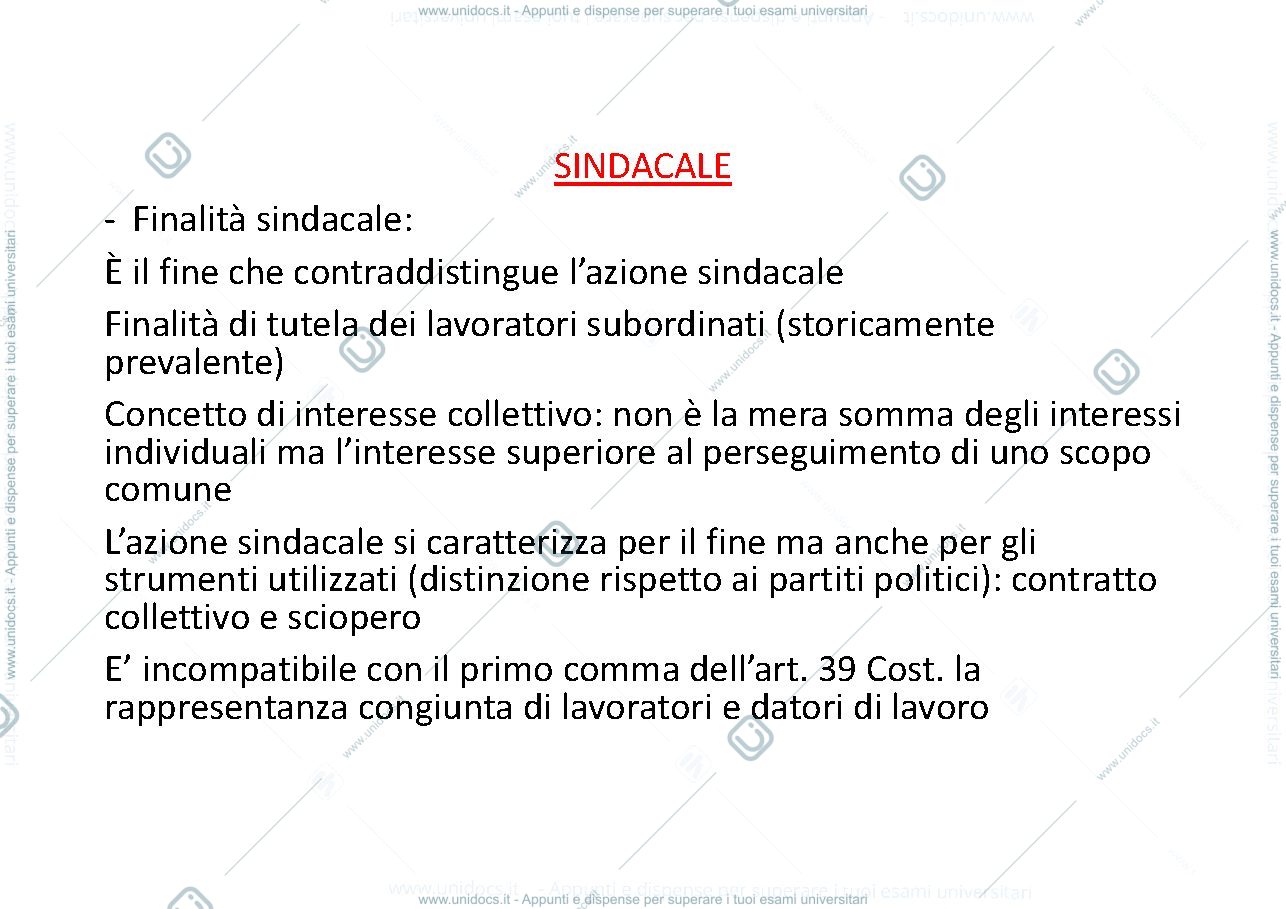 Anteprima pagina 3 — Slides diritto Sindacale