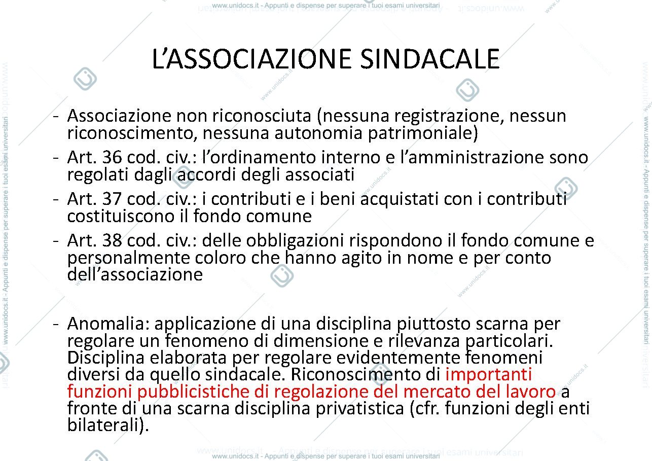 Anteprima pagina 3 —  Slides diritto Sindacale