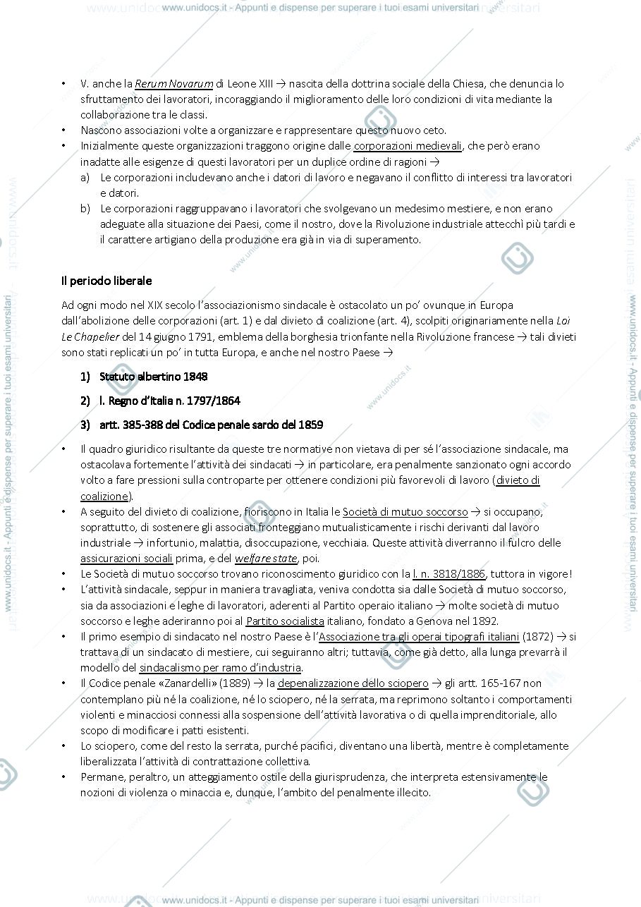 Anteprima pagina 2 — Diritto del lavoro appunti di lezione 