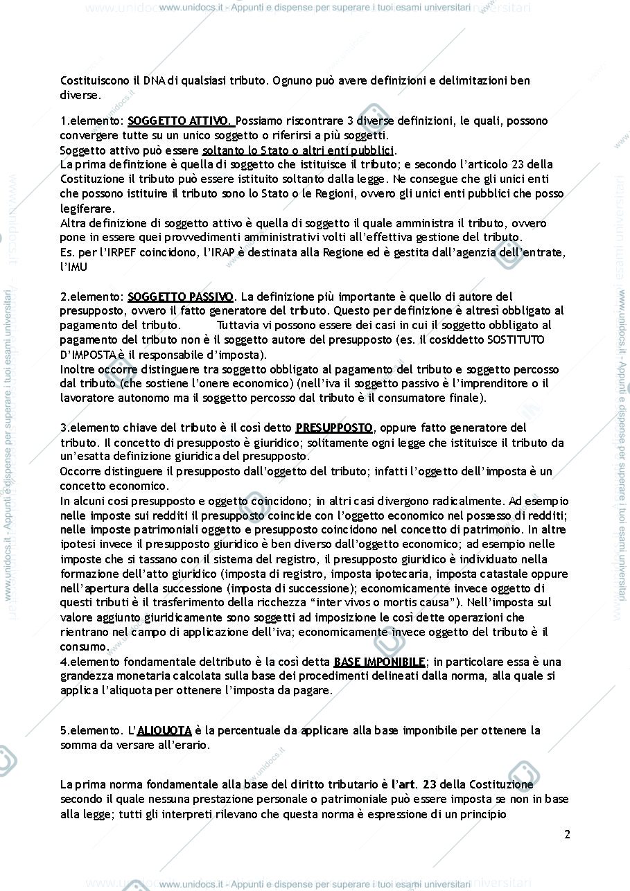 Anteprima pagina 2 — Diritto tributario