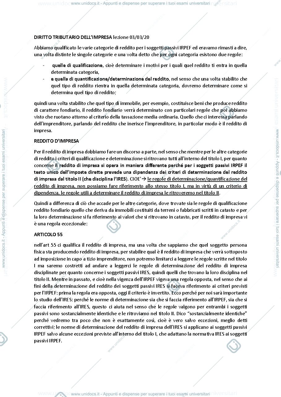 Anteprima pagina 1 — diritto tributario
