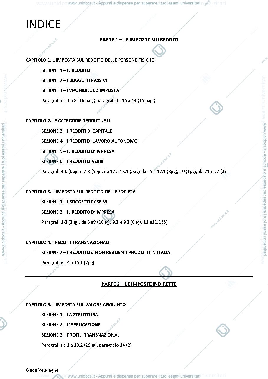 Anteprima pagina 2 — diritto tributario riassunto libro