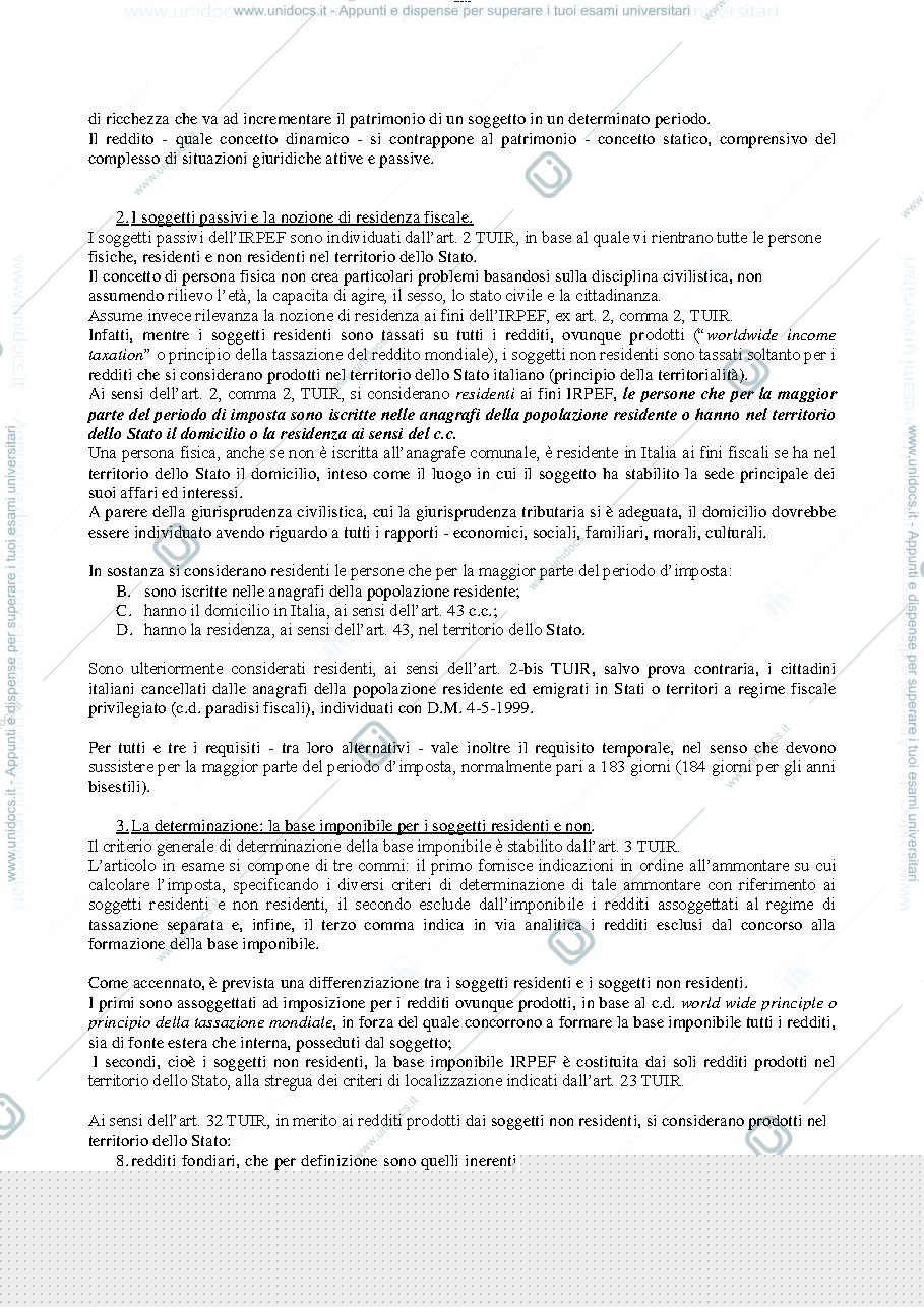 Anteprima pagina 3 — Riassunto diritto tributario "parte speciale"