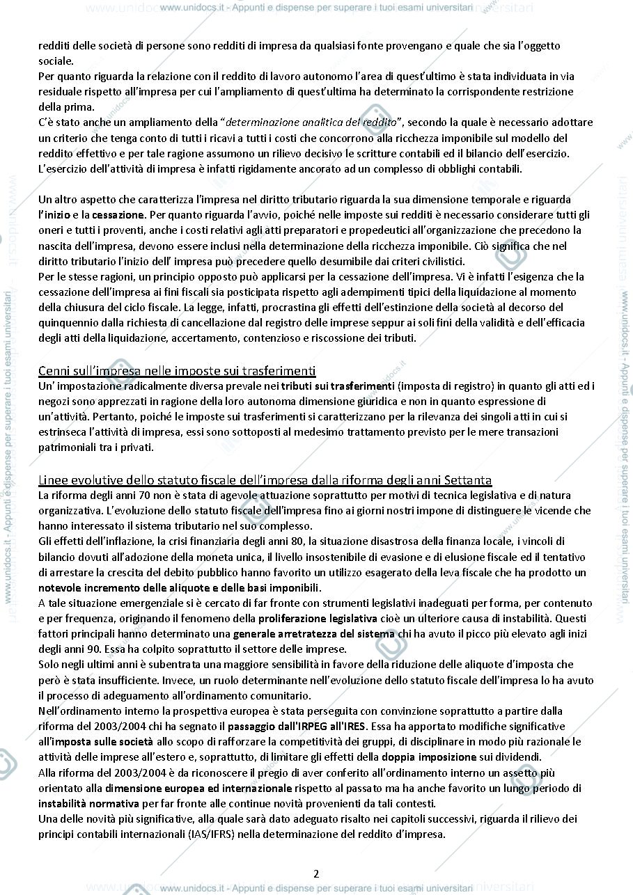 Anteprima pagina 2 — Il Diritto tributario dell'Impresa