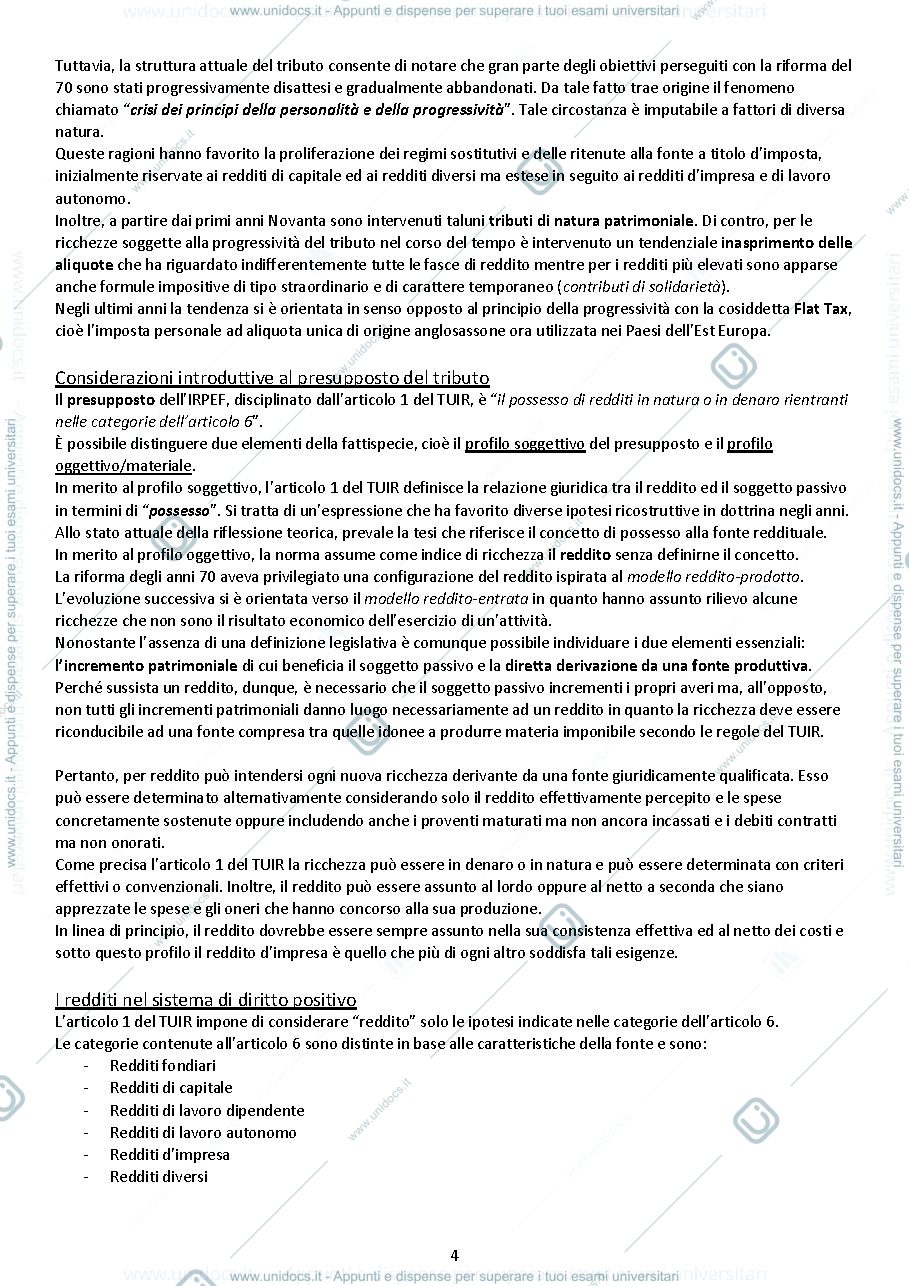 Anteprima pagina 4 — Il Diritto tributario dell'Impresa