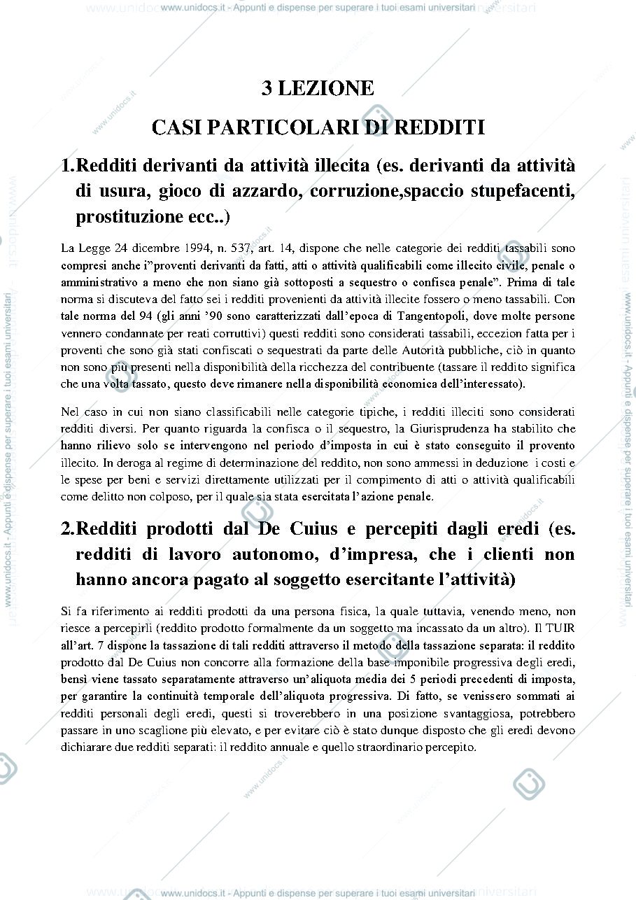 Anteprima pagina 1 — 3 lezione