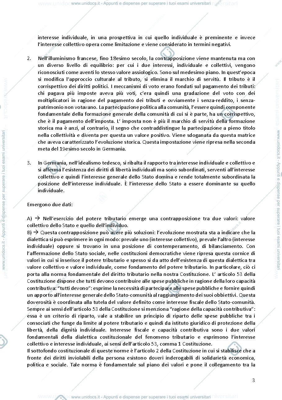 Anteprima pagina 3 — Appunti delle lezioni Diritto tributario parte generale 