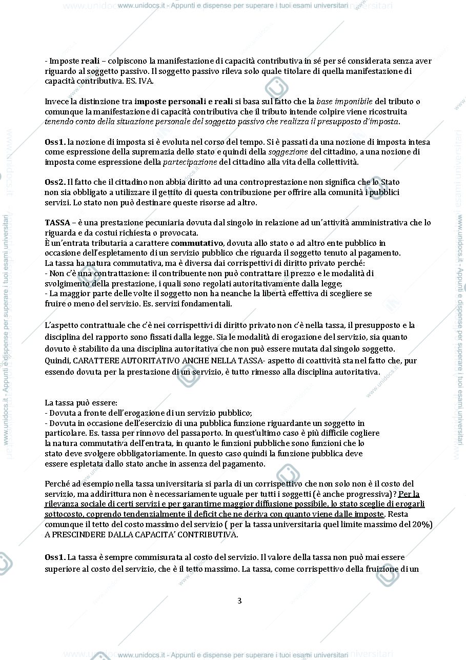 Anteprima pagina 3 — Riassunto di diritto tributario