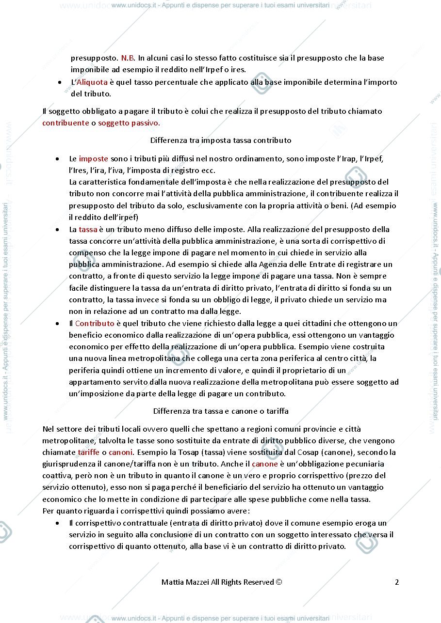 Anteprima pagina 2 — diritto tributario doc
