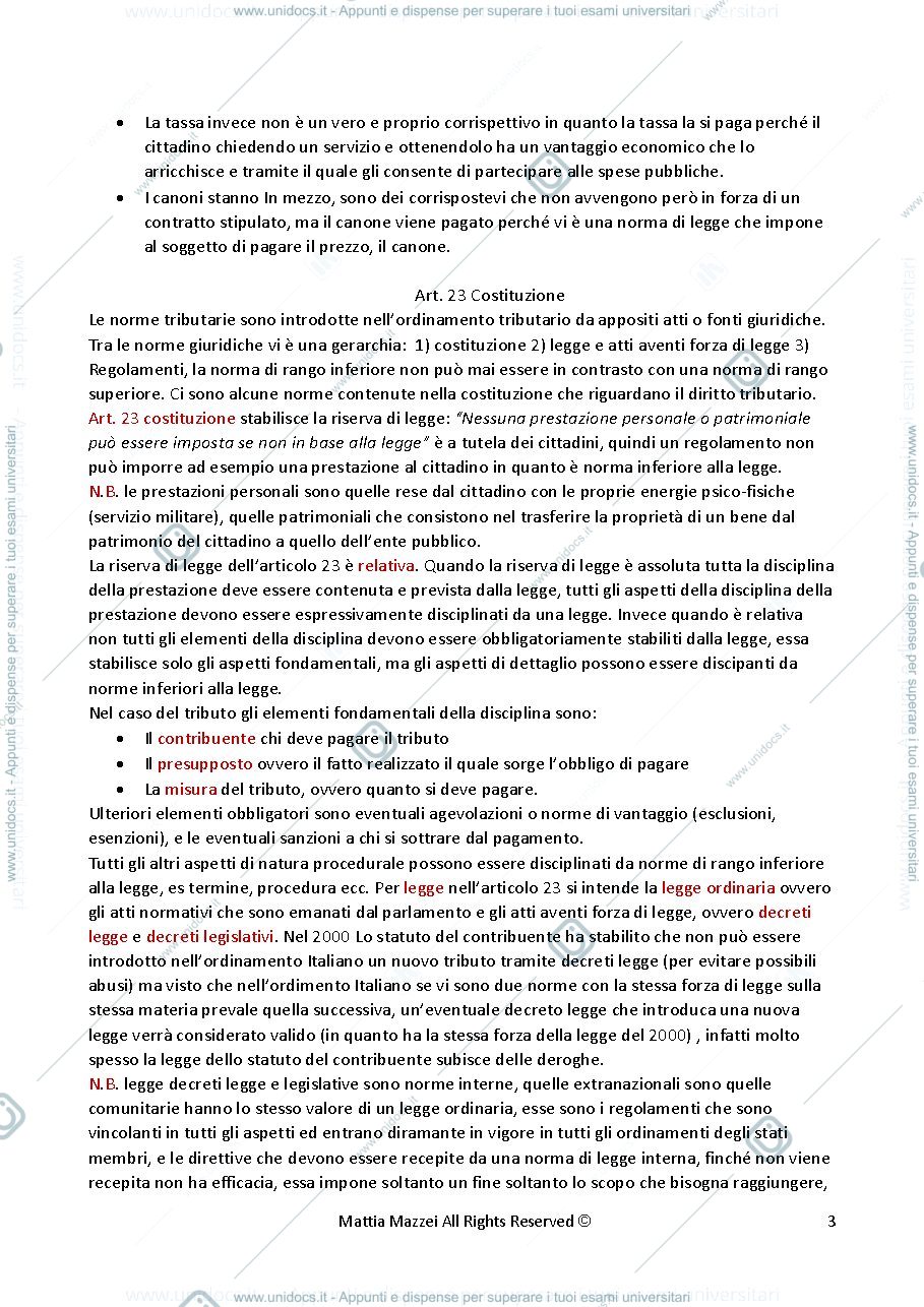 Anteprima pagina 3 — diritto tributario doc