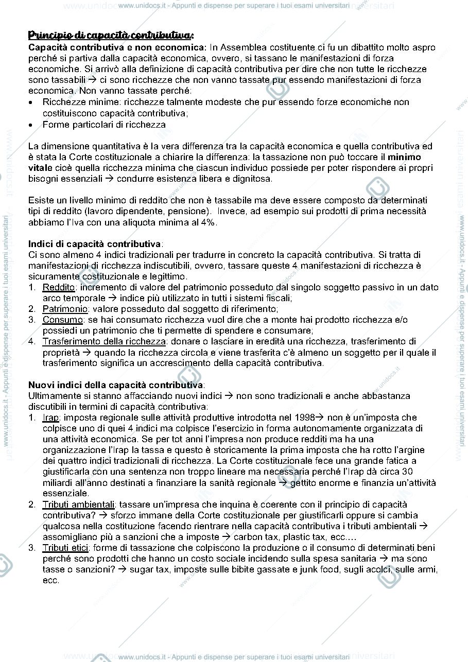 Anteprima pagina 4 — Appunti diritto tributario, Prof.Antonio Marinello, Libro F. Tesauro